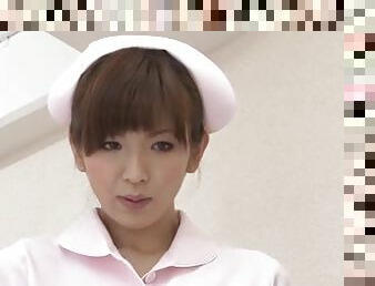 Mai Hanano is a Smokin' Hot Nurse Giving a Gentle Tug