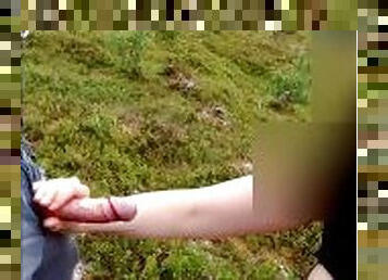 Public Handjob On A Hiking Trip