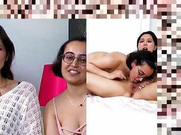 Ersties - Ameliya und Jasmina lecken sich gegenseitig intensiv die Muschis