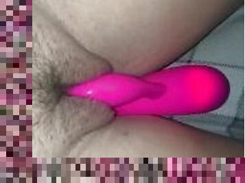 Horny Virgin College Teen Tries to Not Cum With Vibrator Can’t Take It Anymore Soaks Toy