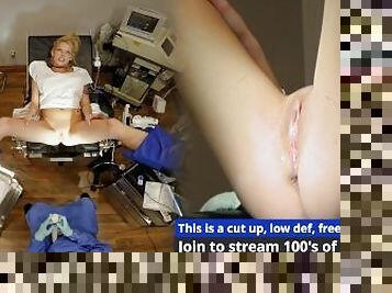 Freshman Bella Ink Gets Hitachi Magic Wand Orgasms By Doctor Tampa During Physical 4 College