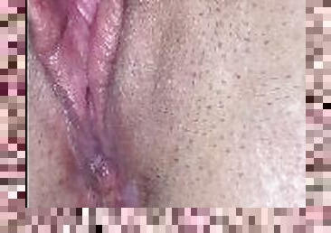 Dripping pussy pulsating