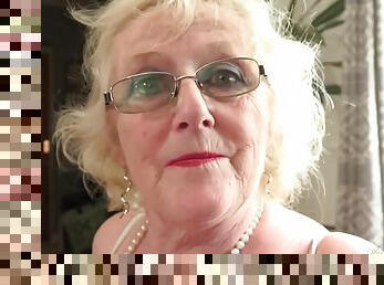 Horny granny Claire erotic solo video