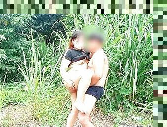 Risky Pinay outdoor sex, lakad lakad lang at dare ko si na iface fuck ako then kantutin ako