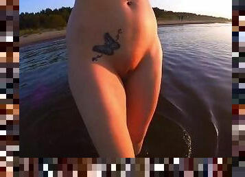 Nudism Adventures (2) : Exploring Public Beach Bare Nude