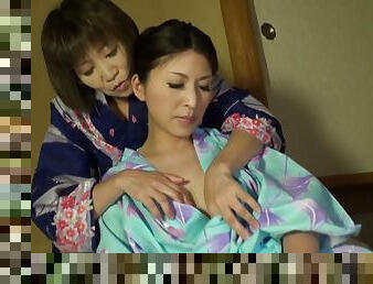 Video of two amateur Japanese chicks having passionate lesbian sex