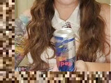 Horny student fucks Redbull can