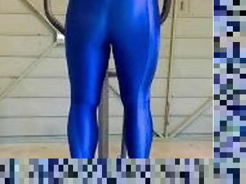 Shiny adidas Fullbody catsuit leotard spandex Lycra