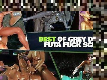 Futa3DX - Best Of Grey Dorian Fuck Scenes - Spooky Creatures Fucking And Sucking Cock