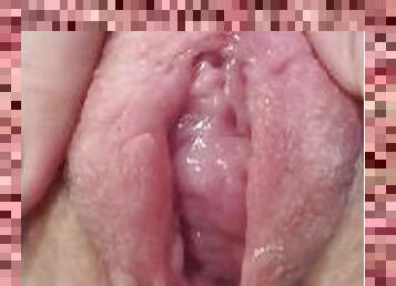 Wanna see my pussy up close? Look how wet it is!