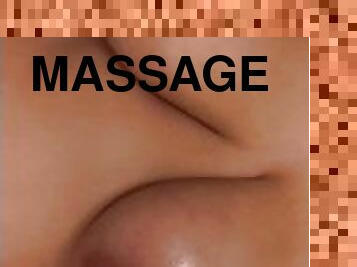 Slut Giving herself a tit massage