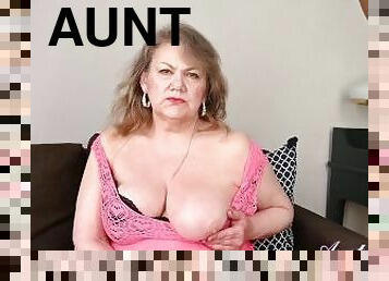 Aunt Judy's - Sexting with Busty Mature BBW Mrs. Berta and Her Big Natural Tits