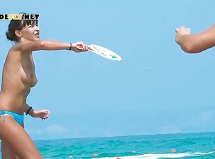 Naughty beauty nudist babes secretly filmed