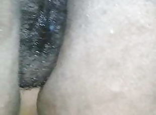 Juicy Lucy shoves a cum covered cock into her wet pussy