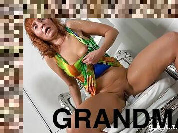 Grandma having orgasm for the first time in years by GrandMams