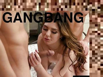 ACCIDENTAL GANGBANG - Horny Keira Croft Sent accidentally A Naughty Message To ALL Her Booty Calls