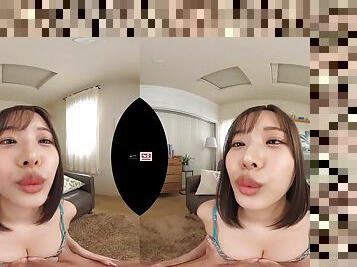 POV VR porn in 4k - Amateur Solo Teasing with busty Asian in Sexy Lingerie who loves pussy fingering