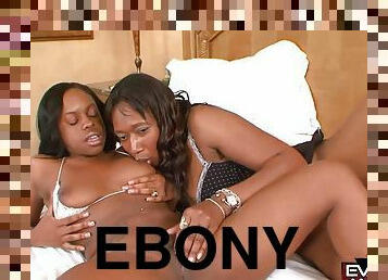 Ebony lesbians horny Twat licking