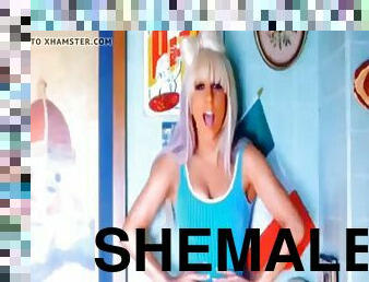 Lady GAGA Sexy Evolution vs Hot Strokin Shemale