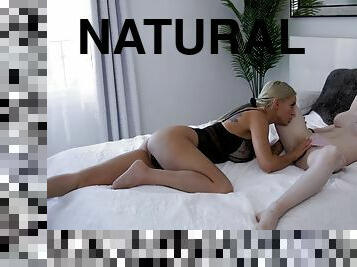 Kenzie Taylor and Hazle Moore can't stop licking each other