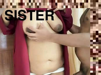 Jab Mata Pita Gar Par Nahi Tha Tab Moti Gand Vali Sister Ko Chudai - Hands Tied  Fucked Anal
