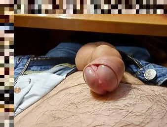 Men jerk off big cock in office and cum
