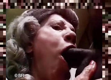 Grannys first big black cock