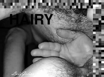 The more I feel it hurts the harder it gets! Painful ass fucking - Hairy pussy - Amateur