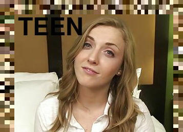 Karla Kush goes all the way in her first porn