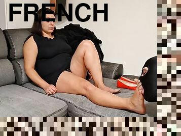 Slave clean my panties my feet and flats
