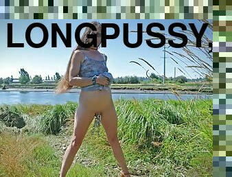 Longpussy, short sheer summer dress for a walk