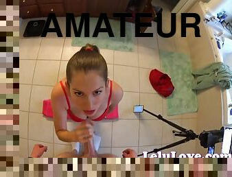 Arousing Point-Of-View Of Sucking Cock Handjob Cum Load Lardy Scene