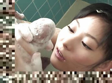 Lucky Man Plays With Japanese College Girl In The Car Before Showering