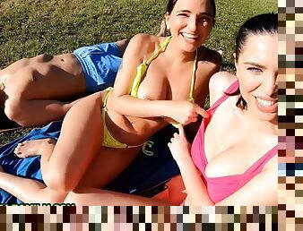 SLUT TRAINING for BUSTY LATINA Claudia Bavel in TABOO CREAMPIE FOURSOME  IMMORAL FAMILY 4K