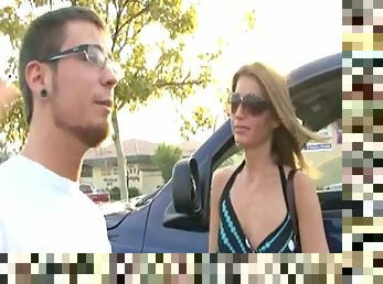 Brunette girl fucking with her boyfriend