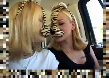 StrapOn Twins take on a man