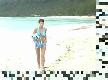 Andie Valentino naked on the beach in Hawaii