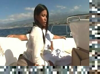 Priva gets sodomized on a yacht