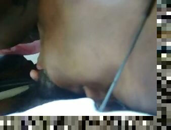 Big gurl getting it in outside