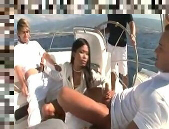 Priva gets sodomized on a yacht