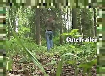 Adventure blowjob in the forest