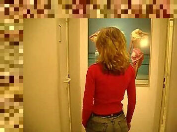 Fun in public toilet