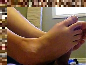 Footjob cumshot compilation. Shaunta from dates25.com