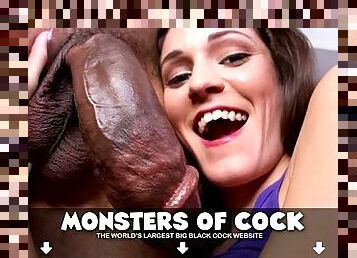 Tia Cyrus has leg shaking orgasm on big black cock