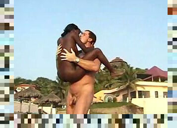 "interracial", Pasangan, Pantai
