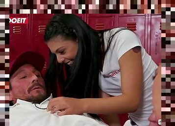 LETSDOEIT - College Sisters Cum On Coach's Big Cock