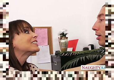 Office milf babe in stockings Dana Dearmond fucking