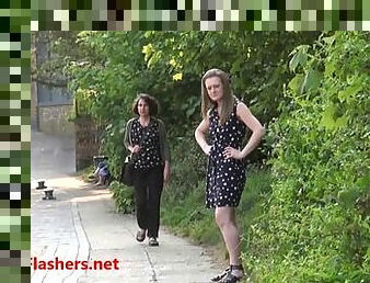 Sexy teen flasher Lauras amateur public nudes