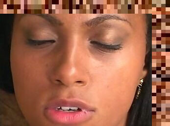 Monster cock in her ebony fuck hole