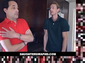 Two Dad's Swap Hot Teen Daughters